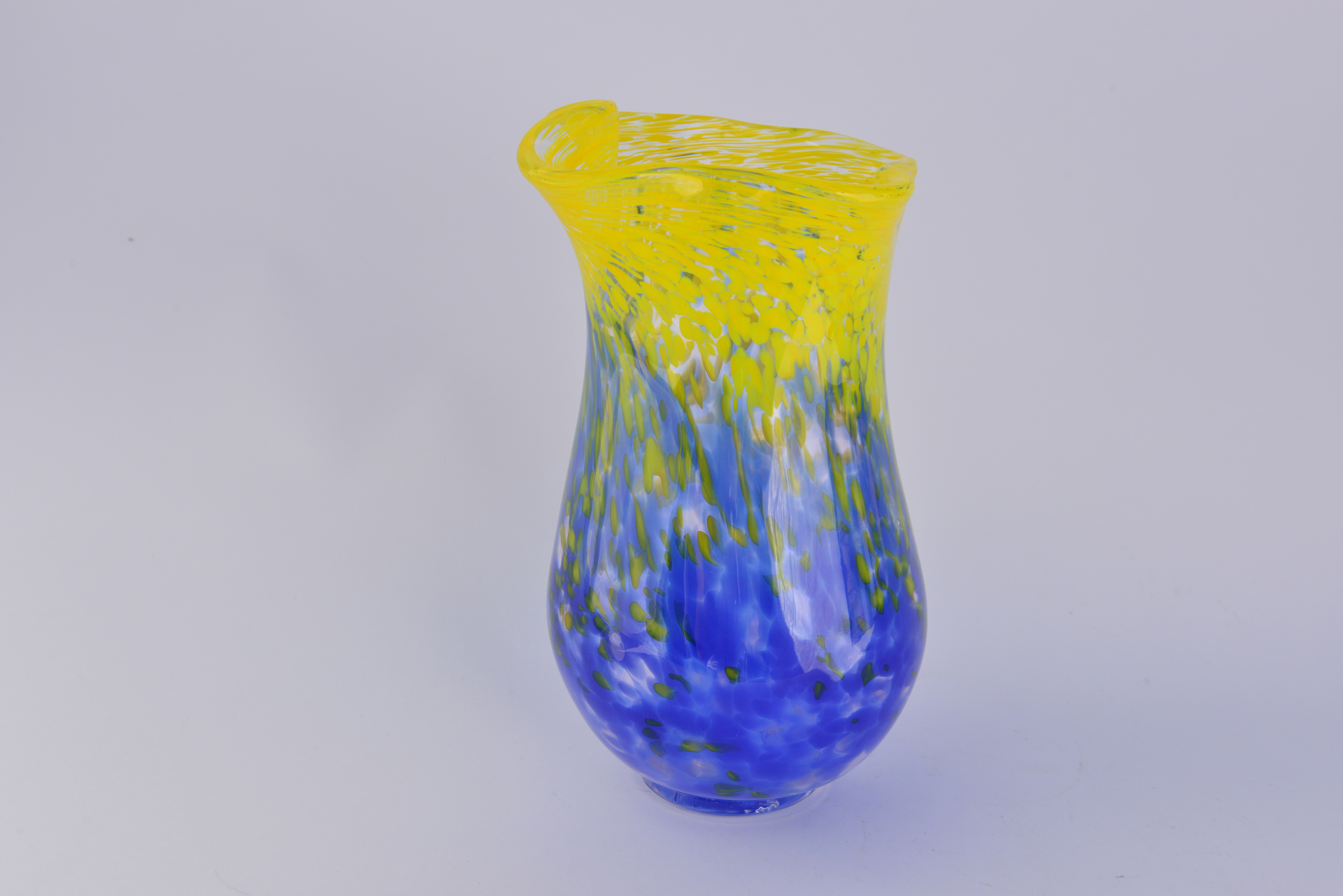 Cobalt and Yellow Large Vase